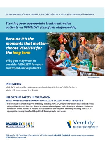 VEMLIDY® (tenofovir alafenamide) 5-year data brochure